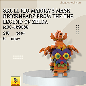 MOC Factory Block 129085 Skull Kid Majora's Mask Brickheadz from the The Legend of Zelda Movies and Games
