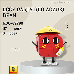 MOC Factory Block 89293 Eggy Party Red Adzuki Bean Movies and Games