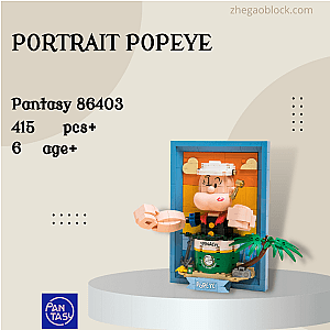 Pantasy Block 86403 PORTRAIT POPEYE Creator Expert