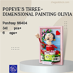 Pantasy Block 86404 Popeye's Three-dimensional Painting Olivia Creator Expert
