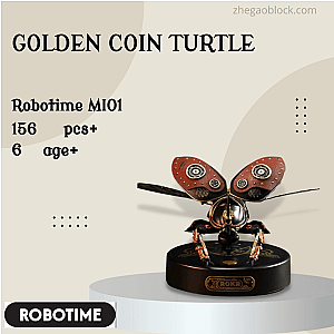Robotime Block MI01 Golden Coin Turtle Creator Expert