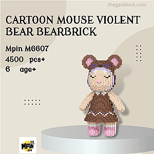 MPIN Block M6607 Cartoon Mouse Violent Bear Bearbrick Creator Expert