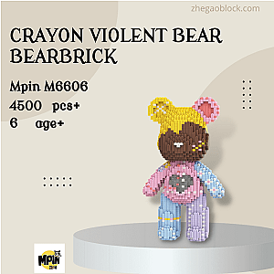 MPIN Block M6606 Crayon Violent Bear Bearbrick Creator Expert