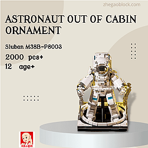 Sluban Block M38B-P8003 Astronaut Out of Cabin Ornament Space