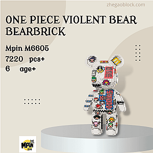 MPIN Block M6605 One Piece Violent Bear Bearbrick Creator Expert