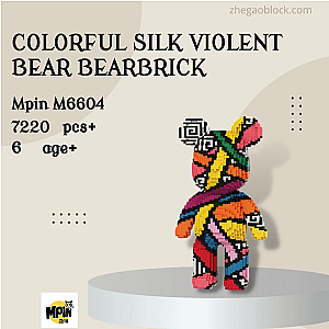 MPIN Block M6604 Colorful Silk Violent Bear Bearbrick Creator Expert