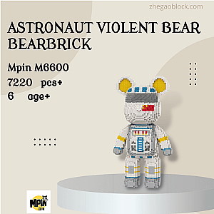 MPIN Block M6600 Astronaut Violent Bear Bearbrick Creator Expert