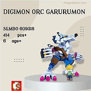SEMBO Block 609318 Digimon Orc Garurumon Creator Expert