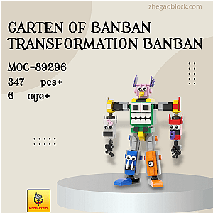 MOC Factory Block 89296 Garten of Banban Transformation Banban Movies and Games