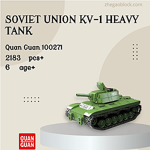 QUANGUAN Block 100271 Soviet Union KV-1 Heavy Tank Military