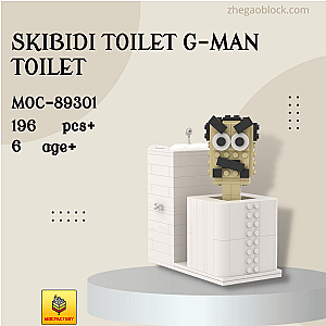MOC Factory Block 89301 Skibidi Toilet G-Man Toilet Movies and Games