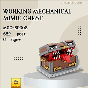 MOC Factory Block 89302 Working Mechanical Mimic Chest Creator Expert