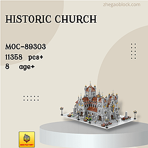 MOC Factory Block 89303 Historic Church Modular Building