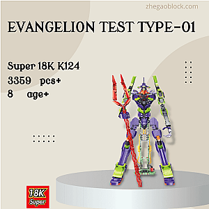 18K Block K124 Evangelion Test Type-01 Movies and Games