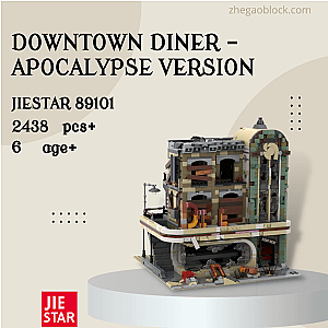 JIESTAR Block 89101 Downtown Diner - Apocalypse Version Minecraft