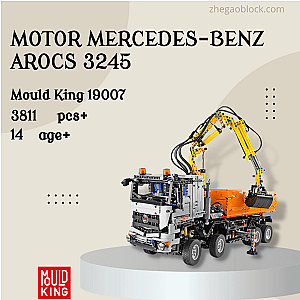 MOULD KING Block 19007 Motor Mercedes-Benz Arocs 3245 Technician
