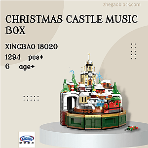 XINGBAO Block 18020 Christmas Castle Music Box Creator Expert