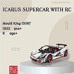MOULD KING Block 13067 ICARUS Supercar With RC Technician