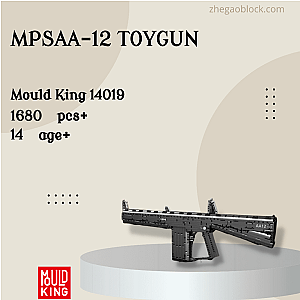 MOULD KING Block 14019 MPSAA-12 Toygun Military