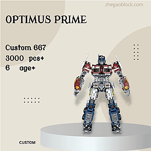Custom Block 667 Optimus Prime Creator Expert