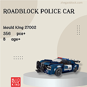 MOULD KING Block 27002 Roadblock Police Car Technician