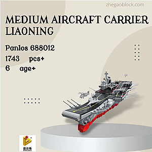 PANLOSBRICK Block 688012 Medium Aircraft Carrier Liaoning Military