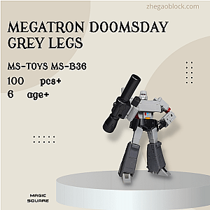 MAGIC SQUARE Block MS-B36 Megatron Doomsday Grey Legs Creator Expert
