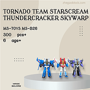 MAGIC SQUARE Block MS-B26 Tornado Team Starscream Thundercracker Skywarp Creator Expert