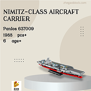 PANLOSBRICK Block 637009 Nimitz-Class Aircraft Carrier Military