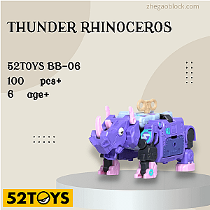 52TOYS Block BB-06 Thunder Rhinoceros Creator Expert