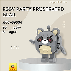 MOC Factory Block 89304 Eggy Party Frustrated Bear Movies and Games