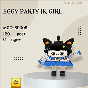 MOC Factory Block 89305 Eggy Party JK Girl Movies and Games