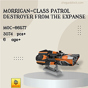 MOC Factory Block 66577 Morrigan-class Patrol Destroyer from The Expanse Space