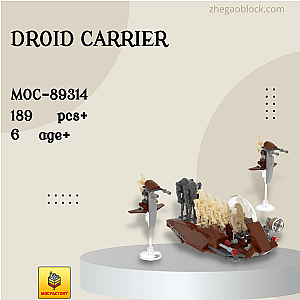 MOC Factory Block 89314 Droid Carrier Star Wars