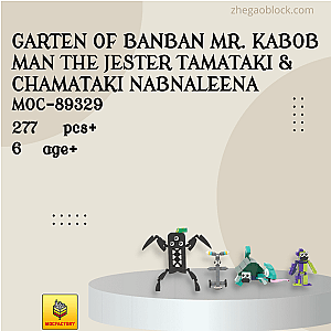 MOC Factory Block 89329 Garten of Banban Mr. Kabob Man The Jester Tamataki &amp; Chamataki Nabnaleena Movies and Games