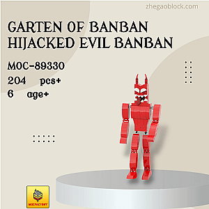 MOC Factory Block 89330 Garten of Banban Hijacked Evil Banban Movies and Games