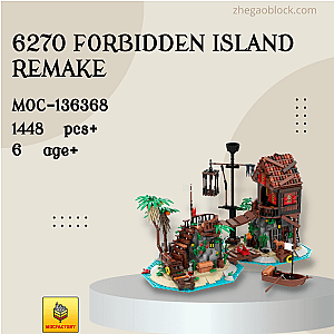 MOC Factory Block 136368 6270 Forbidden Island Remake Creator Expert