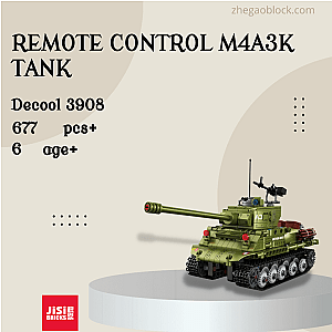 DECOOL / JiSi Block 3908 Remote Control M4A3K Tank Military