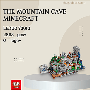 LEDUO Block 76010 The Mountain Cave Minecraft Movies and Games