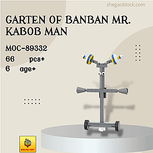 MOC Factory Block 89332 Garten of Banban Mr. Kabob Man Movies and Games