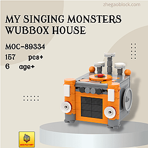 MOC Factory Block 89334 My Singing Monsters Wubbox House Movies and Games