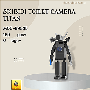 MOC Factory Block 89335 Skibidi Toilet Camera Titan Movies and Games