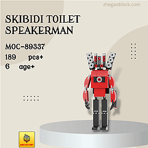 MOC Factory Block 89337 Skibidi Toilet Speakerman Movies and Games