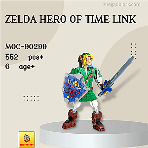 MOC Factory Block 90299 Zelda Hero of Time Link Movies and Games