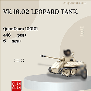 QUANGUAN Block 100101 VK 16.02 Leopard Tank Military