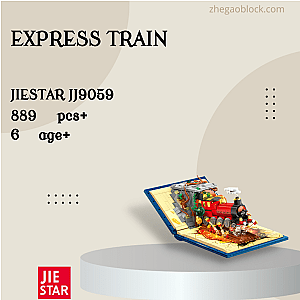 JIESTAR Block JJ9059 Express Train Movies and Games