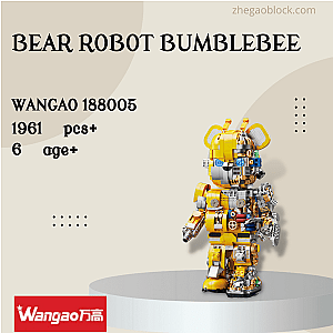 Wangao Block 188005 Bear Robot Bumblebee Creator Expert