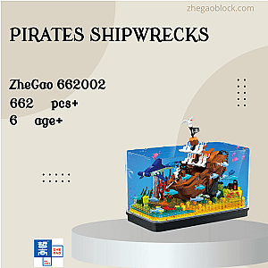ZHEGAO Block 662002 Pirates Shipwrecks Creator Expert
