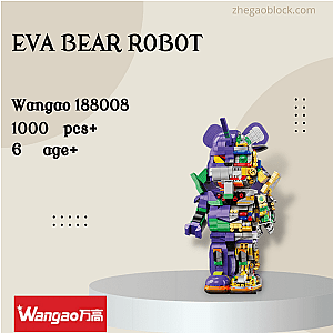 Wangao Block 188008 EVA Bear Robot Creator Expert