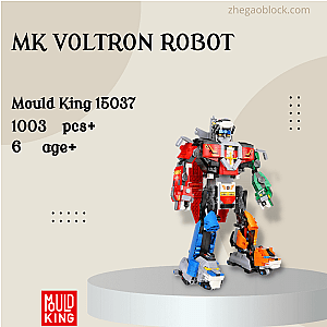 MOULD KING Block 15037 MK Voltron Robot Movies and Games